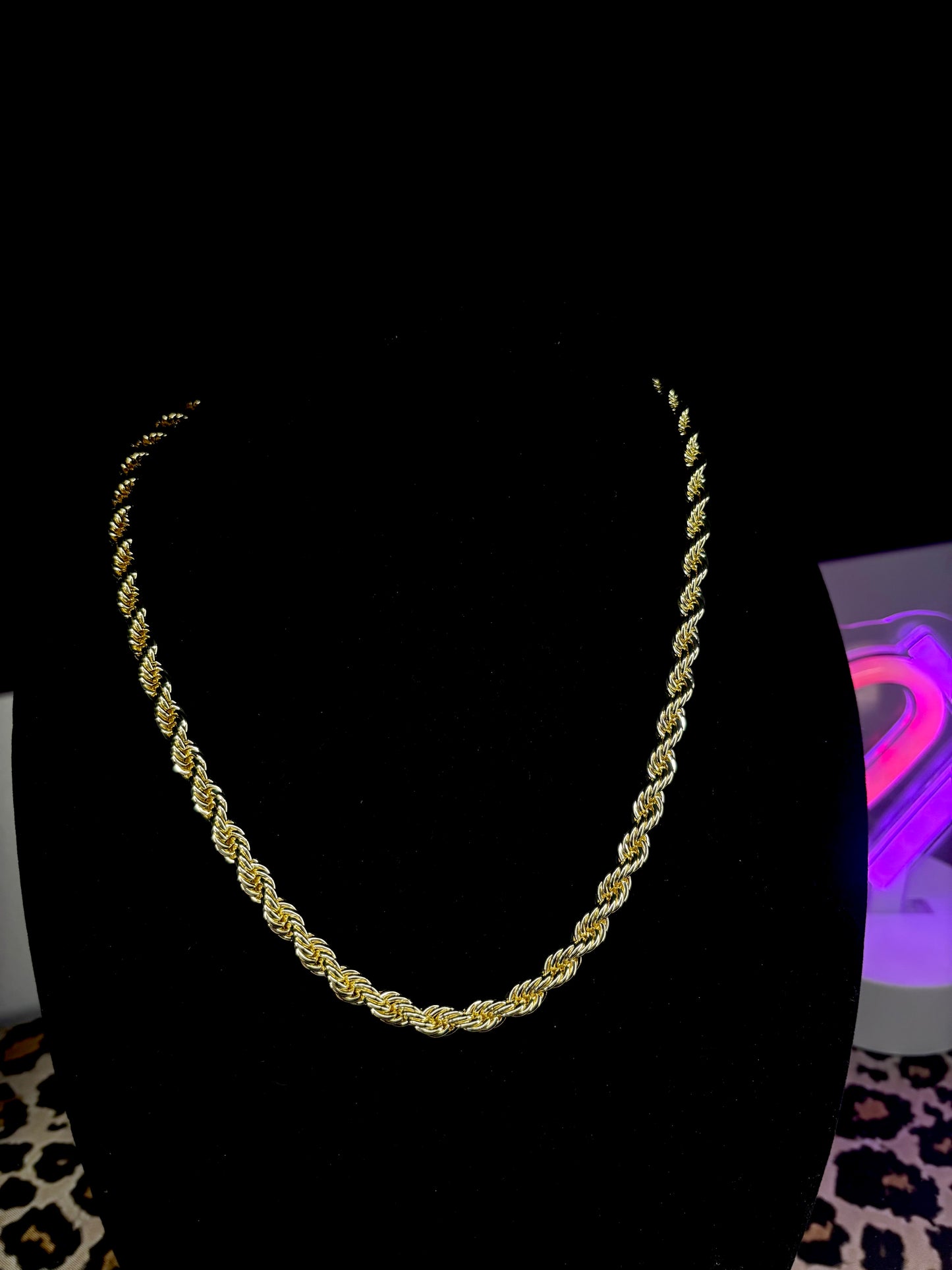 14k Gold Thick Rope Chain - 22"
