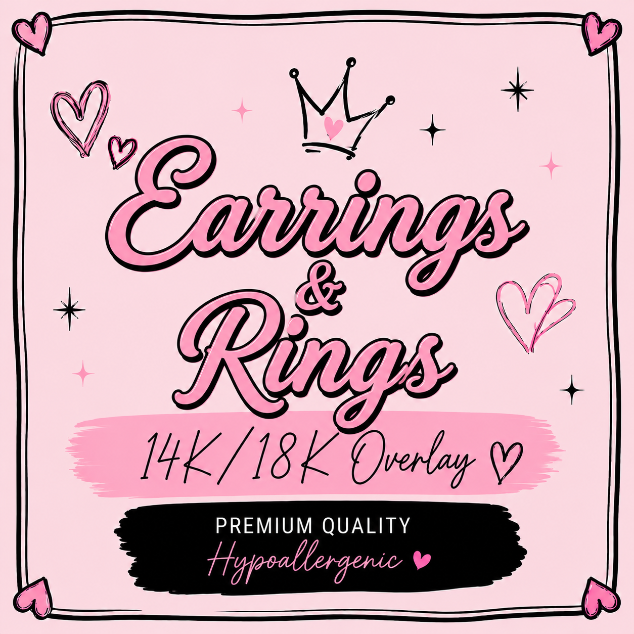 Earrings & Rings Collection (Starting at $8)