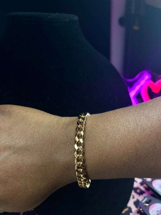 Rose Gold Cuban Bracelet - 7.5"