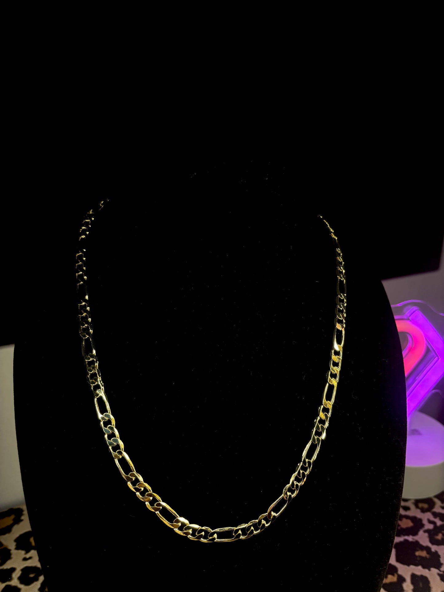 14k Gold Figaro Chain - 24"