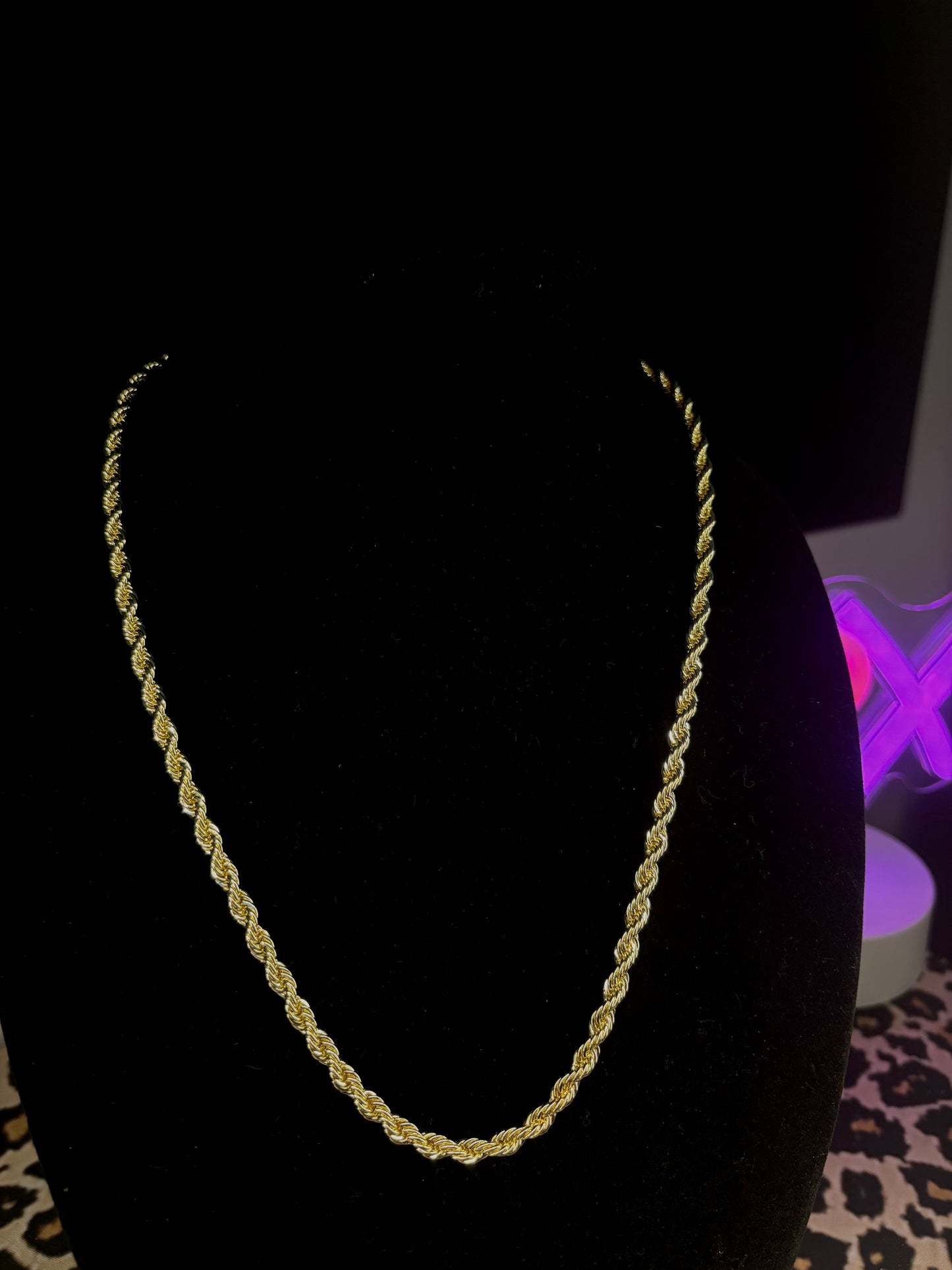 14k Gold Thin Rope Chain - 24"