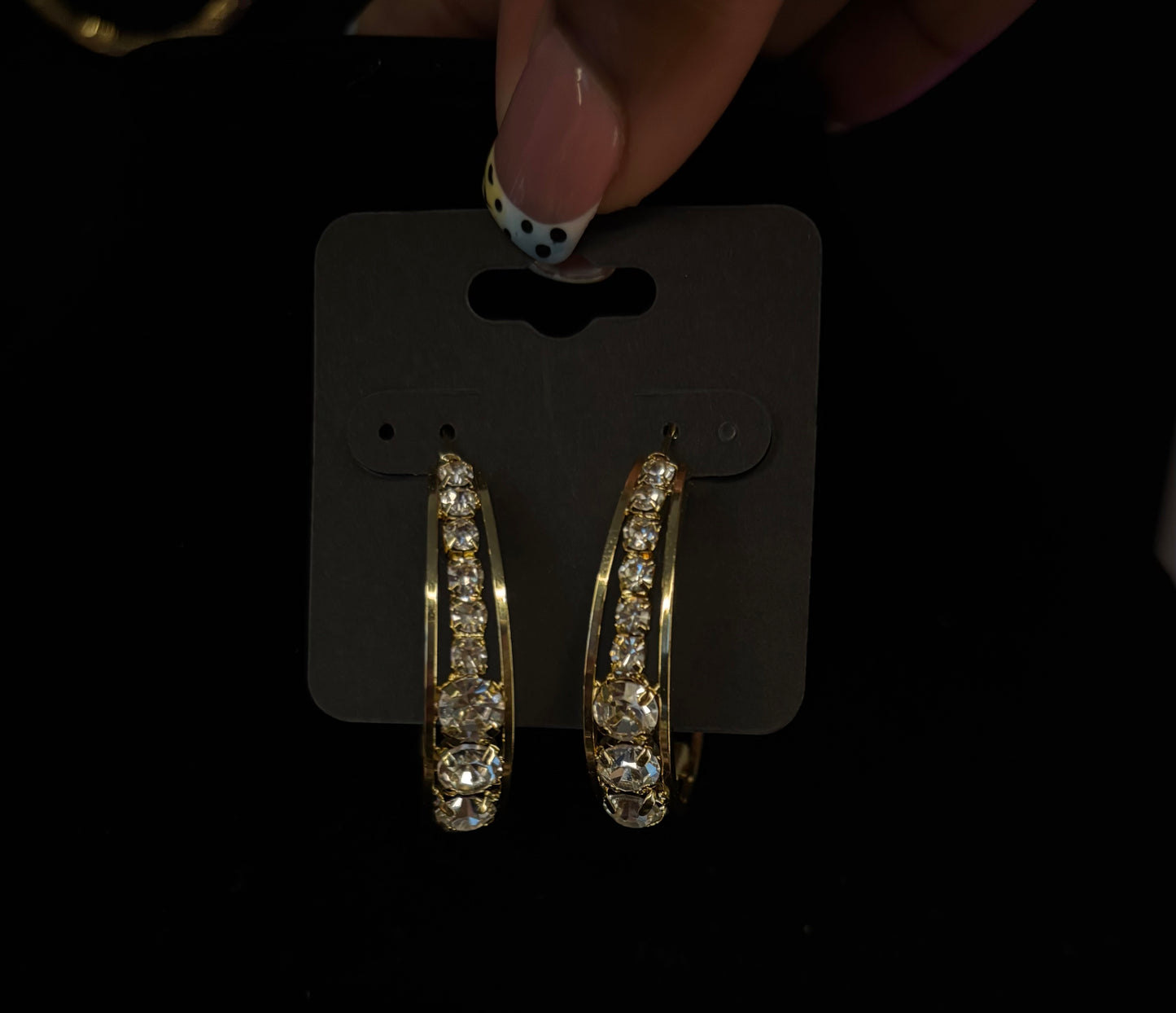 Studded Hoops