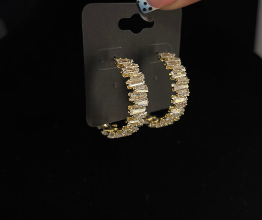 Luxe Sparkle Hoops