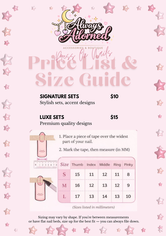 Luxe Acrylic Press-On Sets (Medium)